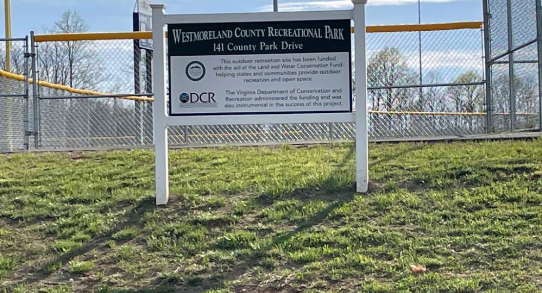 Westmoreland County Recreational Park Sign